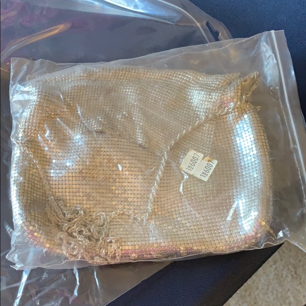 Silver chainmail purse antique purse sparkle